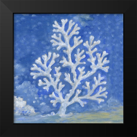 Impressions of Coral III Black Modern Wood Framed Art Print by Brent, Paul