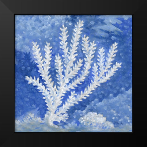 Impressions of Coral IV Black Modern Wood Framed Art Print by Brent, Paul