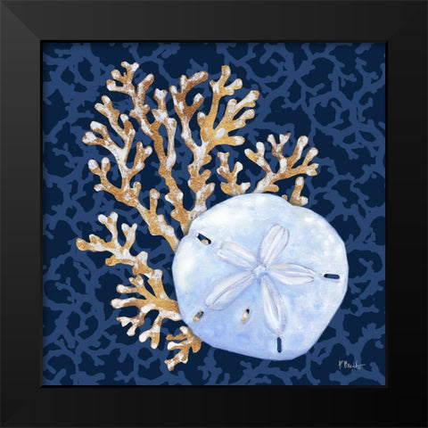 Jetty Shells III Black Modern Wood Framed Art Print by Brent, Paul