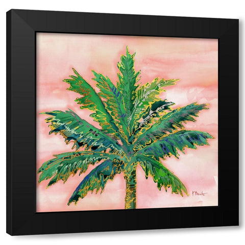 Hana Palm I Black Modern Wood Framed Art Print with Double Matting by Brent, Paul