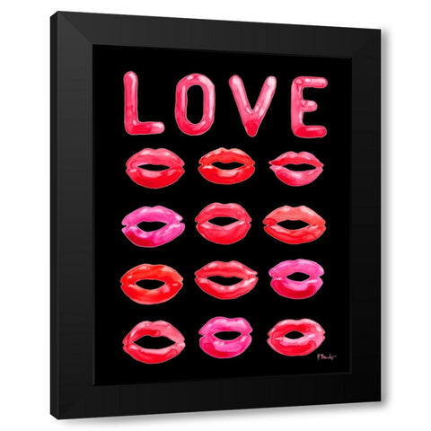 Lovers Day Vertical I - Black Black Modern Wood Framed Art Print with Double Matting by Brent, Paul
