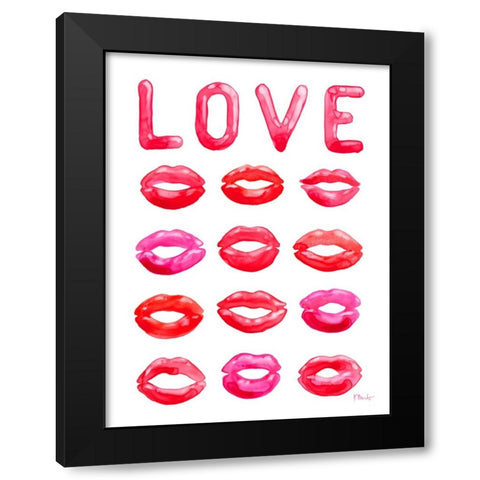 Lovers Day Vertical I Black Modern Wood Framed Art Print by Brent, Paul