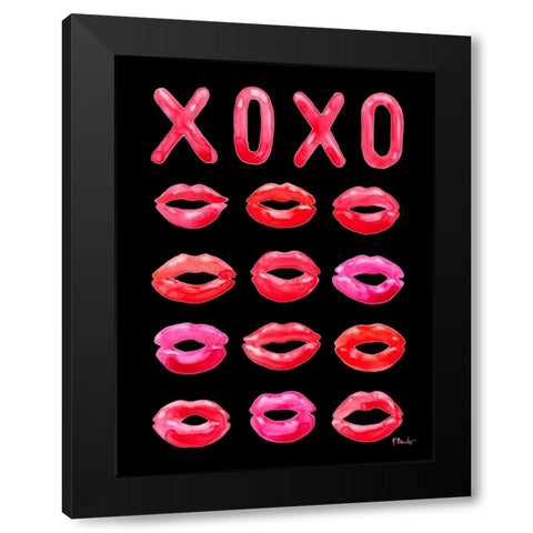 Lovers Day Vertical II - Black Black Modern Wood Framed Art Print by Brent, Paul