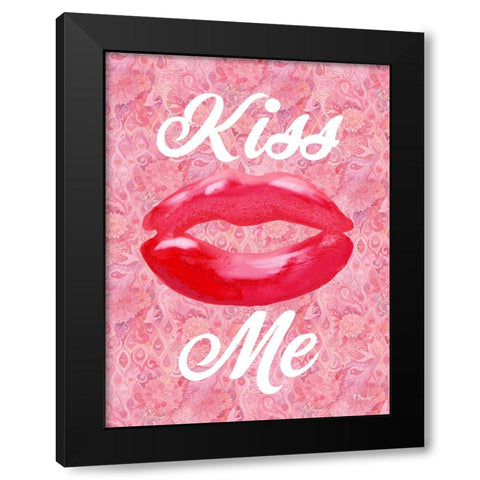 Lovers Day Vertical VI Black Modern Wood Framed Art Print by Brent, Paul