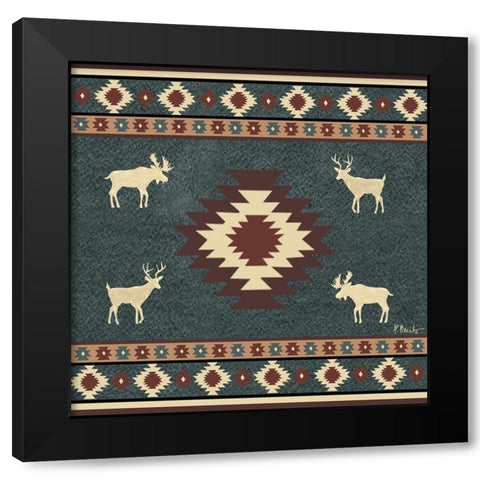 Aztec Lodge I Black Modern Wood Framed Art Print by Brent, Paul