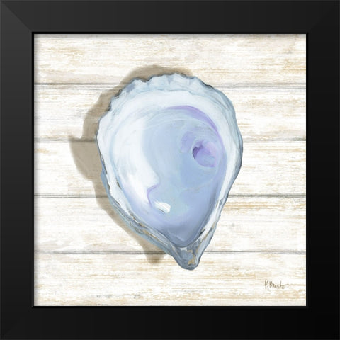 Oyster Woodgrain I Black Modern Wood Framed Art Print by Brent, Paul