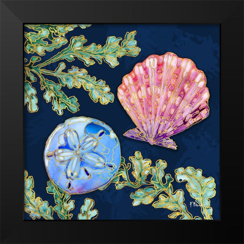 Spectrum Shells II Black Modern Wood Framed Art Print by Brent, Paul