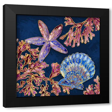 Spectrum Shells III Black Modern Wood Framed Art Print by Brent, Paul