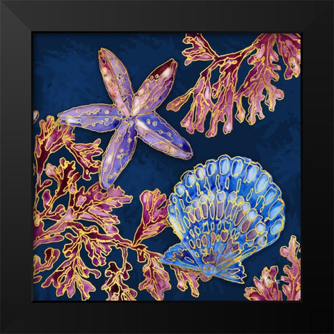 Spectrum Shells III Black Modern Wood Framed Art Print by Brent, Paul