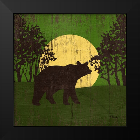 Moonlight Lodge II Black Modern Wood Framed Art Print by Brent, Paul