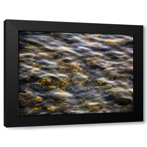 Abstract 16 Black Modern Wood Framed Art Print with Double Matting by Lee, Rachel