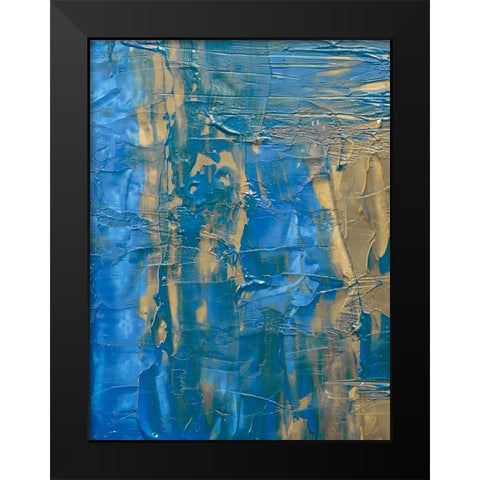 Abstract 50 Black Modern Wood Framed Art Print by Lee, Rachel