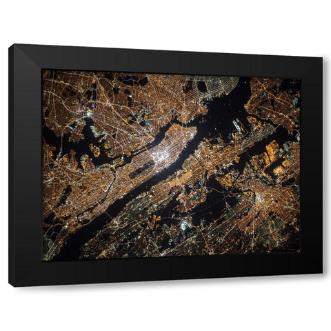 Aerial 1 Black Modern Wood Framed Art Print by Lee, Rachel