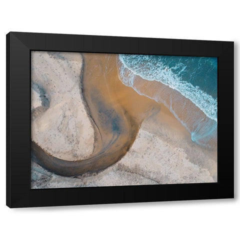 Aerial 12 Black Modern Wood Framed Art Print by Lee, Rachel