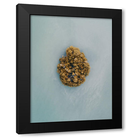 Aerial 13 Black Modern Wood Framed Art Print with Double Matting by Lee, Rachel
