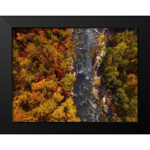 Aerial 14 Black Modern Wood Framed Art Print by Lee, Rachel