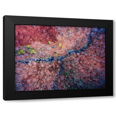 Aerial 2 Black Modern Wood Framed Art Print with Double Matting by Lee, Rachel