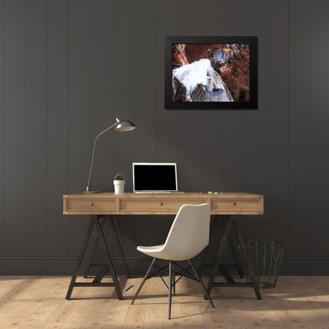 Aerial 4 Black Modern Wood Framed Art Print by Lee, Rachel