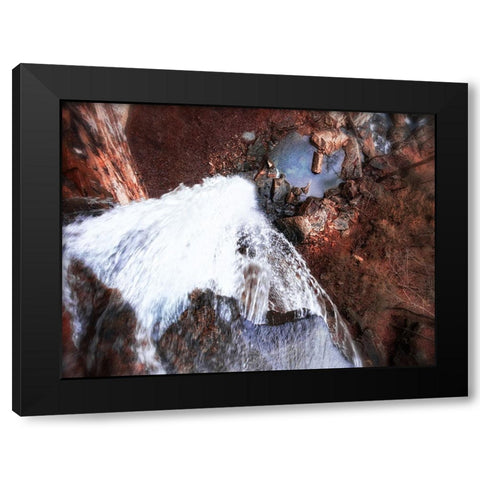 Aerial 4 Black Modern Wood Framed Art Print with Double Matting by Lee, Rachel
