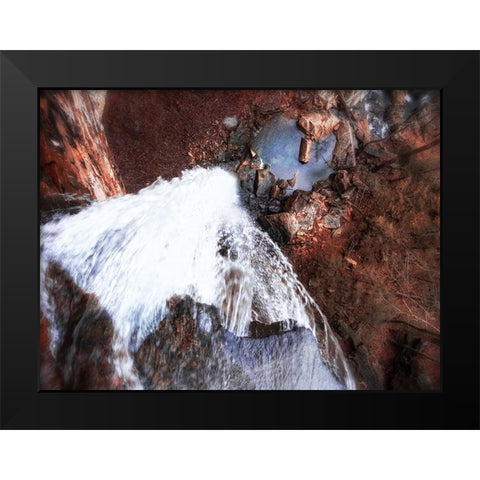 Aerial 4 Black Modern Wood Framed Art Print by Lee, Rachel