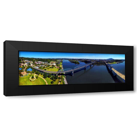 Aerial 8 Black Modern Wood Framed Art Print with Double Matting by Lee, Rachel