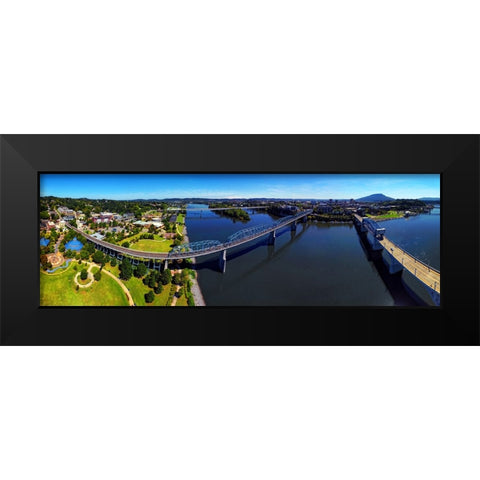 Aerial 8 Black Modern Wood Framed Art Print by Lee, Rachel