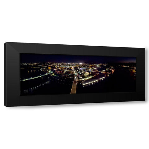 Aerial 9 Black Modern Wood Framed Art Print by Lee, Rachel
