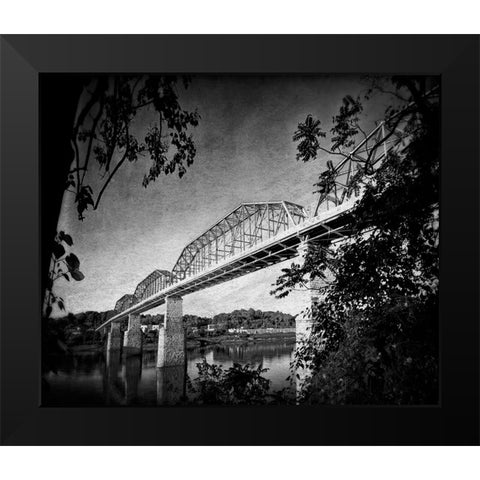 Afternoon Walnut BW Black Modern Wood Framed Art Print by Lee, Rachel