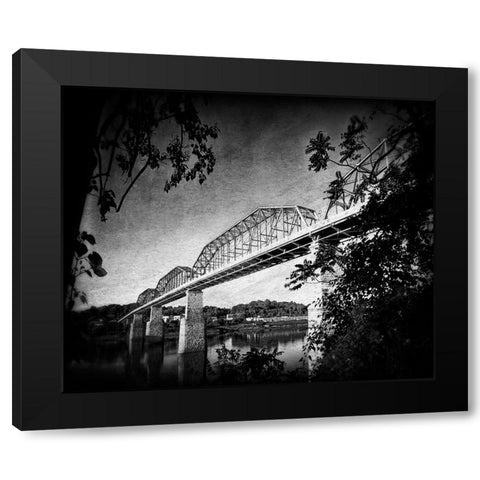 Afternoon Walnut BW Holga Black Modern Wood Framed Art Print with Double Matting by Lee, Rachel