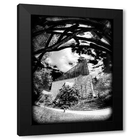 Aquarium Sun BW Holga Black Modern Wood Framed Art Print by Lee, Rachel