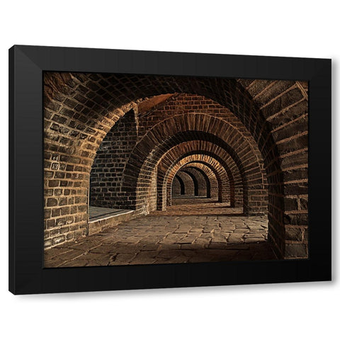 Architectural 1 Black Modern Wood Framed Art Print with Double Matting by Lee, Rachel