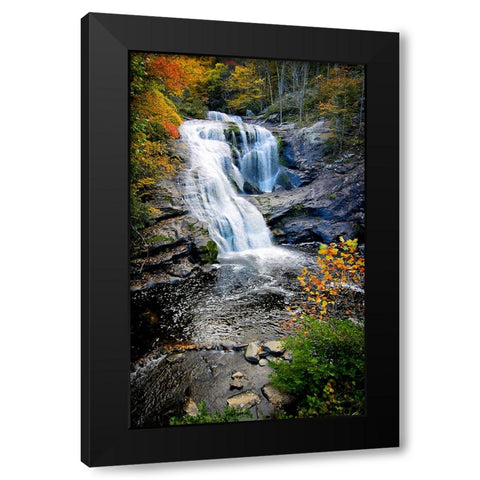 Bald River Falls Black Modern Wood Framed Art Print with Double Matting by Lee, Rachel