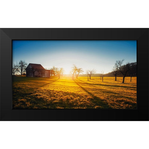 Barn 5 Black Modern Wood Framed Art Print by Lee, Rachel