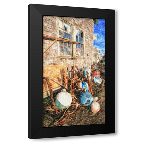 Beach 15 Black Modern Wood Framed Art Print by Lee, Rachel