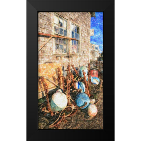 Beach 15 Black Modern Wood Framed Art Print by Lee, Rachel