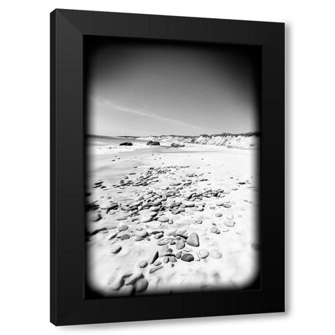 Beach 26 BW Holga Black Modern Wood Framed Art Print by Lee, Rachel