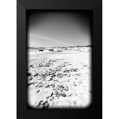 Beach 26 BW Holga Black Modern Wood Framed Art Print by Lee, Rachel