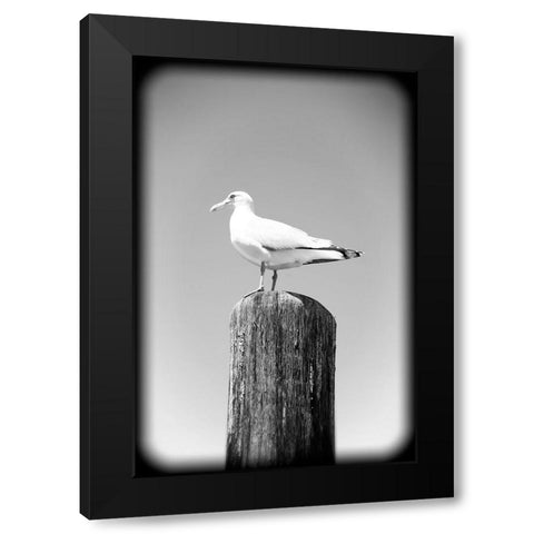 Beach 27 BW Holga Black Modern Wood Framed Art Print by Lee, Rachel