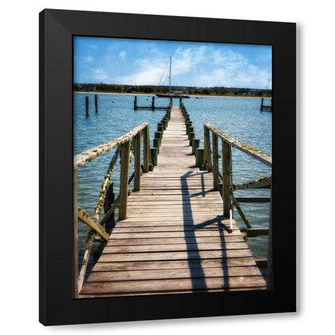 Beach 28 Black Modern Wood Framed Art Print by Lee, Rachel