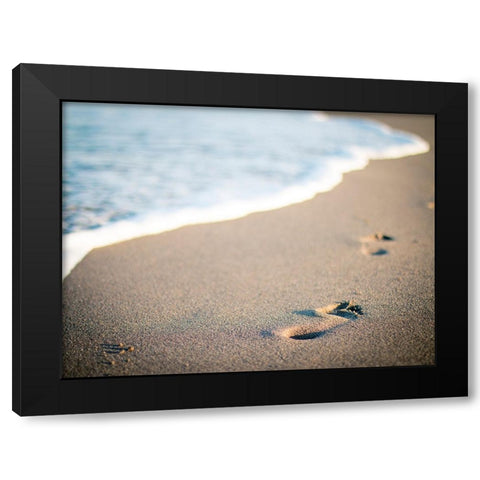 Beach 3 Black Modern Wood Framed Art Print with Double Matting by Lee, Rachel