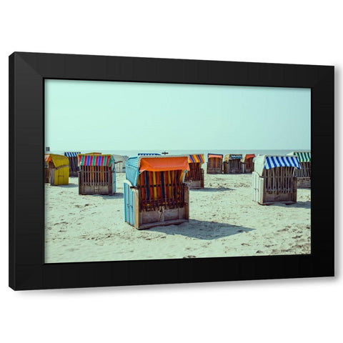 Beach 6 Black Modern Wood Framed Art Print by Lee, Rachel