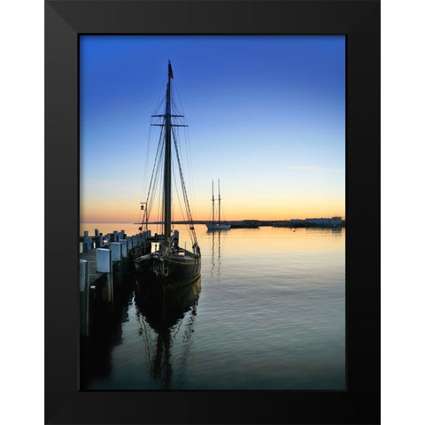 Beach 9 Black Modern Wood Framed Art Print by Lee, Rachel