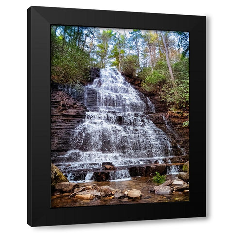 Benton Falls 1 Black Modern Wood Framed Art Print by Lee, Rachel