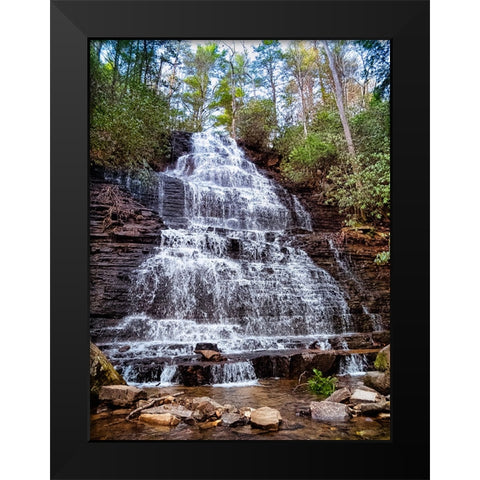 Benton Falls 1 Black Modern Wood Framed Art Print by Lee, Rachel