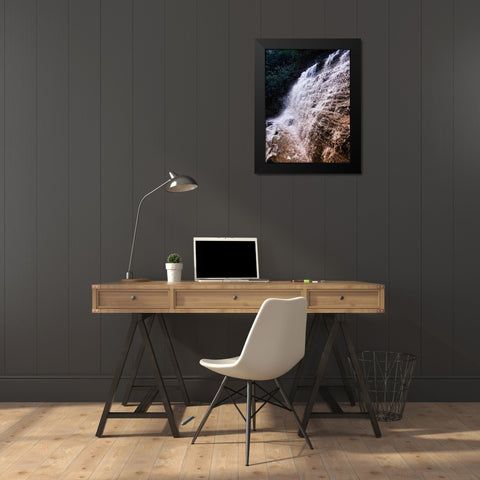 Benton Falls 3 Black Modern Wood Framed Art Print by Lee, Rachel