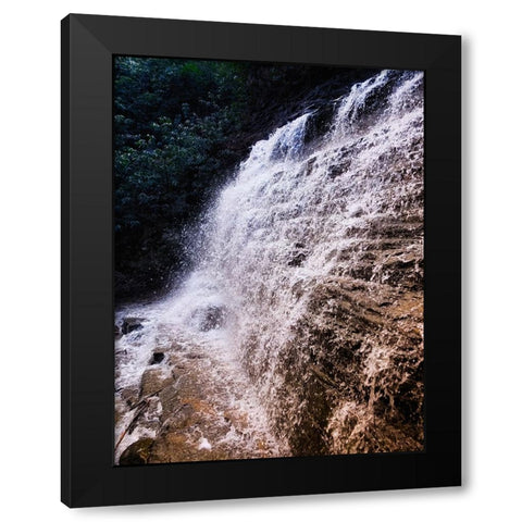Benton Falls 3 Black Modern Wood Framed Art Print by Lee, Rachel