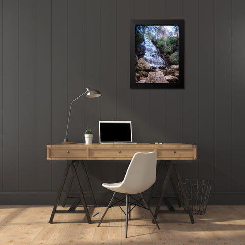 Benton Falls 4 Black Modern Wood Framed Art Print by Lee, Rachel