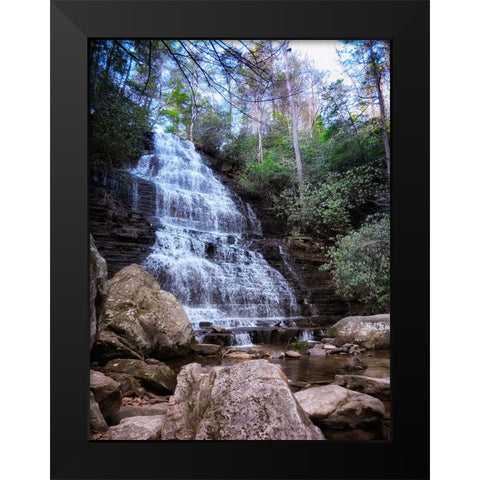 Benton Falls 4 Black Modern Wood Framed Art Print by Lee, Rachel