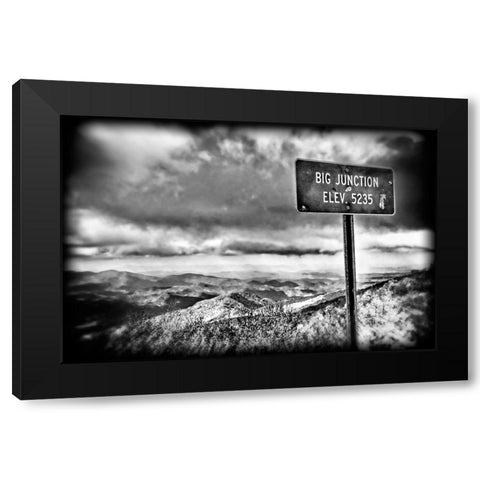 Big Junction BW Holga Black Modern Wood Framed Art Print by Lee, Rachel