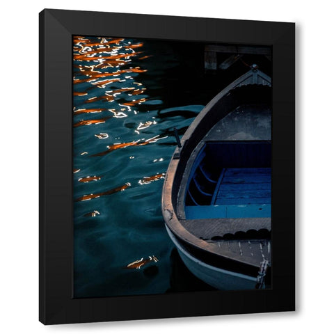 Boat 3 Black Modern Wood Framed Art Print with Double Matting by Lee, Rachel